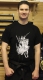 Schwarzes T-Shirt mit Samurai Motiv